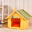 Fashion Striped Removable Cover Mat Dog House Dog Beds