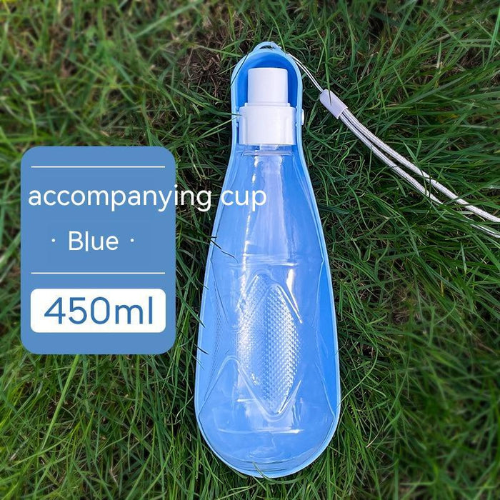 Botella de agua para mascotas, portátil, plegable, para exteriores, de 550 ml, de gran capacidad, para perros medianos y grandes