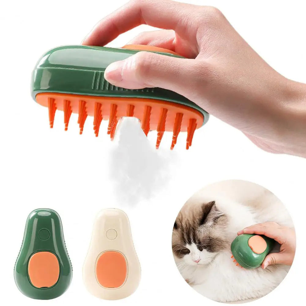 Steamy Cat Brush Cat Dog Grooming Comb Electric