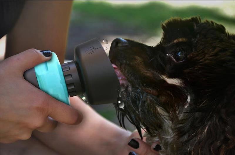 Botella de agua plegable para exteriores para mascotas, botella de viaje para perros, dispensador de agua para perros