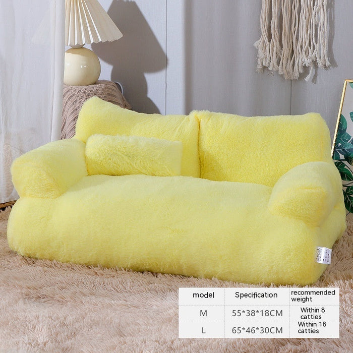 Luxury Cat Bed Sofa Winter Warm Cat Nest Pet Bed