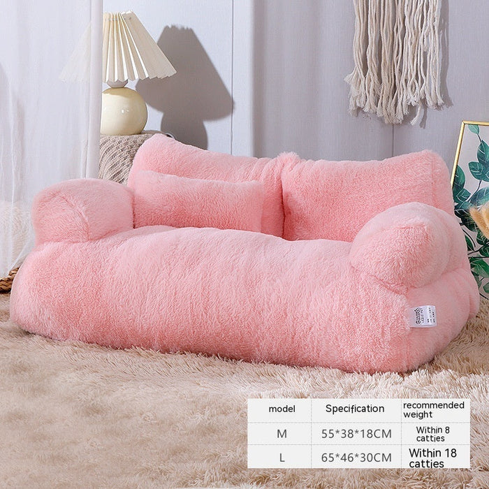 Luxury Cat Bed Sofa Winter Warm Cat Nest Pet Bed