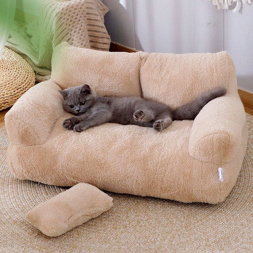 Luxury Cat Bed Sofa Winter Warm Cat Nest Pet Bed