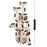 Luxury Cat Tower with Double Condos and Spacious Perch - Fully Wrapped Scratching Sisal Post