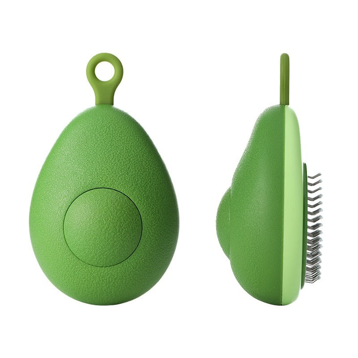 Cepillo para gatos, removedor de pelo, herramienta de limpieza con forma de aguacate para perros, peines para mascotas, cepillo de acero inoxidable, aguja para limpieza y cuidado de mascotas