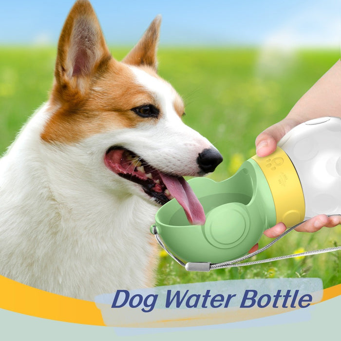 Botella de agua para perros, portátil, para viajes, bebedero para mascotas, a prueba de fugas, cuenco para perros, fuente para gatos, botella para beber para caminar al aire libre, comedero para perros